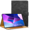 For Lenovo Tab P12 Pro 12.6 InchTB-Q706Z/Q706F Flip Cover Folio Cover (PU Leather | Multi-Angle Smart Stand | Card Storage Slots | Silicone Back Pouch)