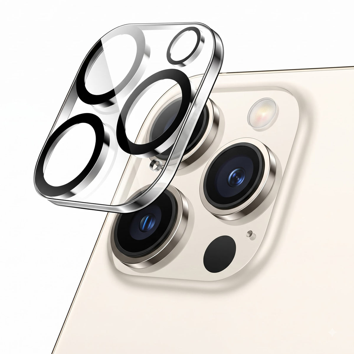 Crystal Clear Camera Lens Protector for iPhone 16 Pro – Sapphire 9H+ Glass, Anti-Scratch, Anti-Drop & Case Friendly