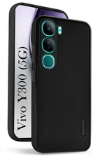 For Vivo Y300 Back Cover Case (Textured Grip Design | Micro-Fiber Cloth Inside | Slim and Light Weight | Soft Touch and Feel | )