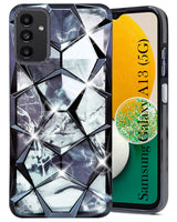 For Samsung Galaxy A13 5G Back Cover Case (Dual Design Glitter Sparkle and Detachable Diamond Print Case | Soft and Flexible)