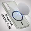 For Samsung Galaxy S24 Plus Back Cover Case Lifetime Anti-Yellow MagSafe Compatible Clear (Sleek Hard Crystal | Shockproof and Camera Protection)
