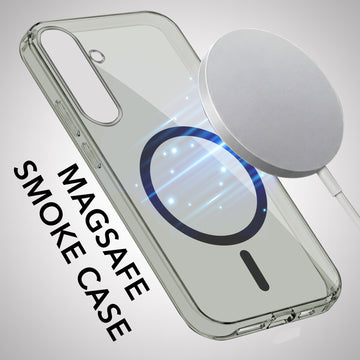 For Samsung Galaxy S24 Plus Back Cover Case Lifetime Anti-Yellow MagSafe Compatible Clear (Sleek Hard Crystal | Shockproof and Camera Protection)