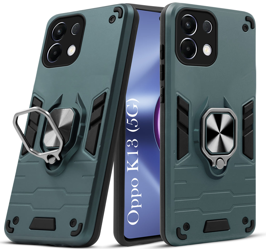 For Oppo K13 Back Cover Case (Shockproof Polycarbonate Dual Layer Hybrid Armor)