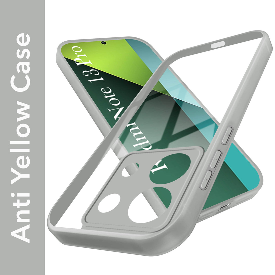For Redmi Note 13 Pro Back Cover Case (Lifetime Anti Yellow | Anti Scratch | Crystal Clear Shockproof)