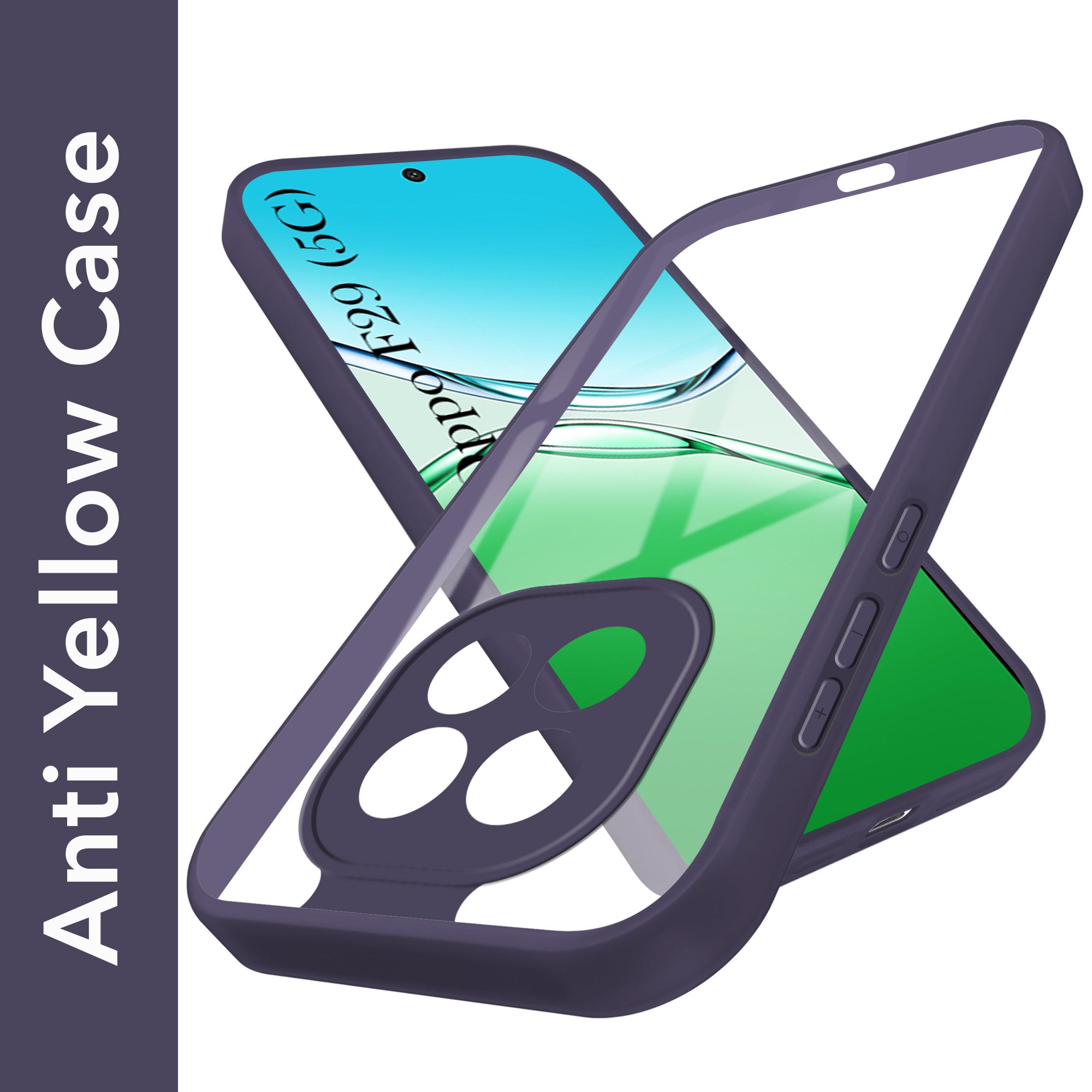 For Oppo F29 Back Cover Case (Lifetime Anti Yellow | Anti Scratch | Crystal Clear Shockproof)
