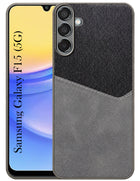 For Samsung Galaxy F15 5G Back Cover Case  (Dual PU Leather Stitch | Professional Minimalist | Soft and Flexible)