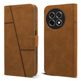For OnePlus 13R 5G Flip Cover Case ( Stitched Leather with Magnetic Closure)