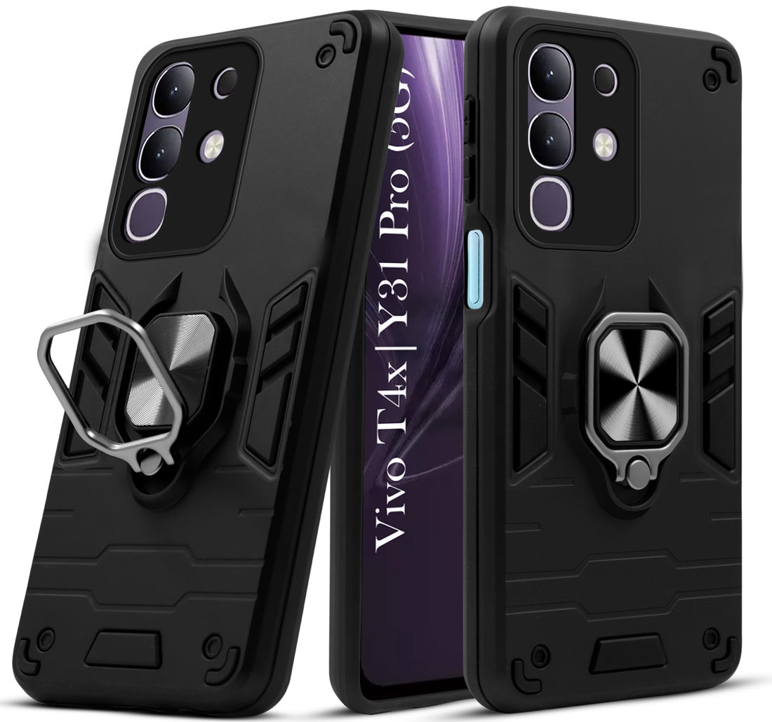 For Vivo T4x | Vivo Y31 Pro Back Cover Case (Shockproof Polycarbonate Dual Layer Hybrid Armor)