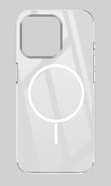 For Apple iPhone 15 Pro Back Cover Case (Crystal Clear Case | MagSafe Wireless Charging Support | Hard Anti Yellow | Camera Protection Bump)