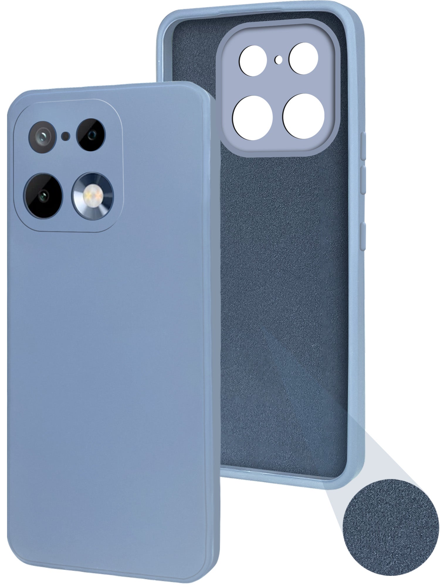 For Realme 16 Pro Back Cover Case (Matte Finish Silicone with Inside Fiber cloth)