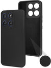 For Motorola Moto Edge 60 Stylus Back Cover Case (Matte Finish Silicone with Inside Fiber cloth)
