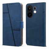 For Vivo X200 FE Flip Cover Case ( Stitched Leather with Magnetic Closure)