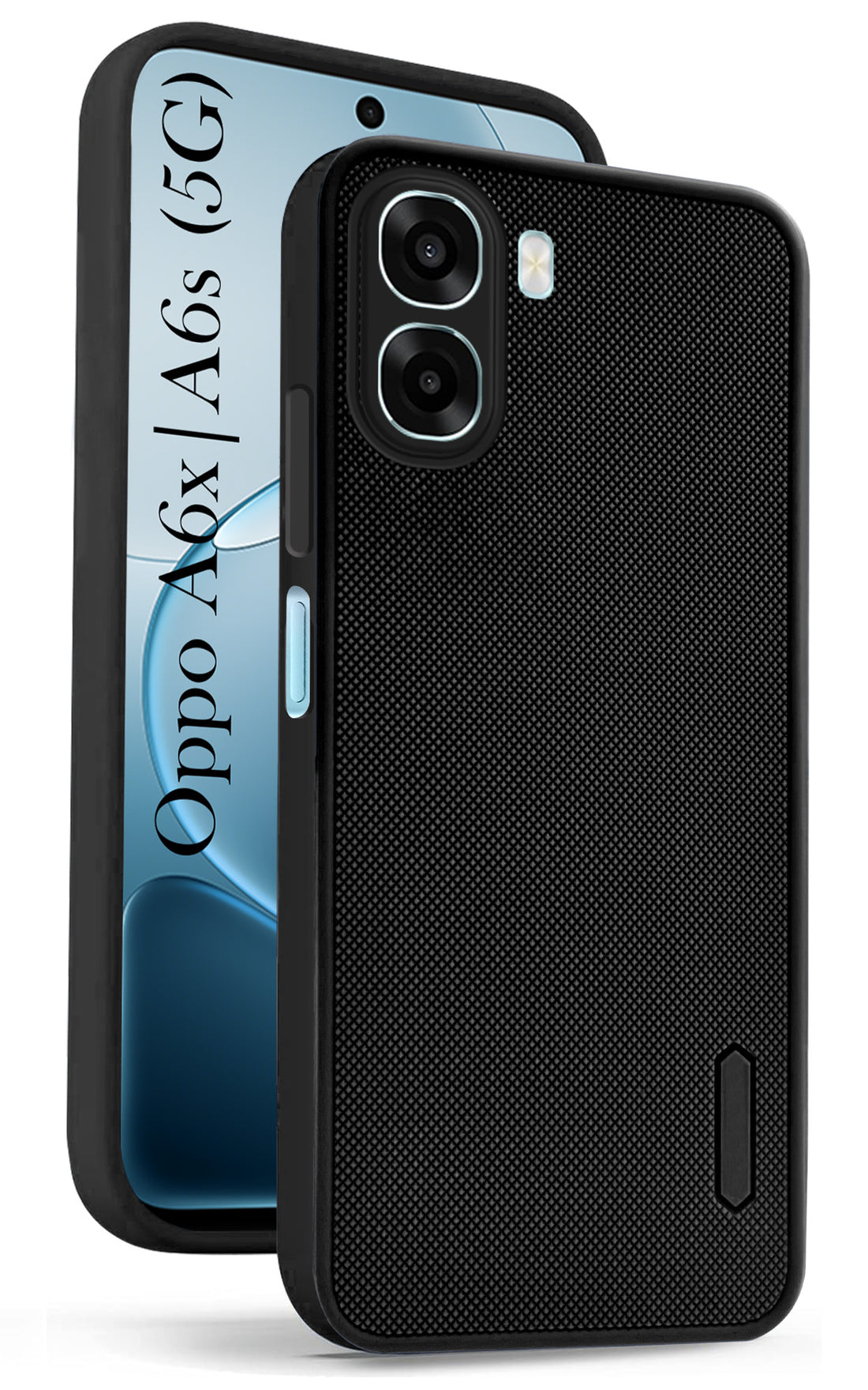 For Oppo A6X | Oppo A6S Back Cover Case Rubberised (Textured Grip Design | Micro-Fiber Cloth Inside | Slim and Light Weight | Soft Touch and Feel)