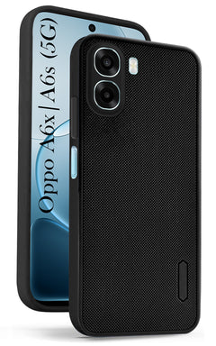 For Oppo A6X | Oppo A6S Back Cover Case Rubberised (Textured Grip Design | Micro-Fiber Cloth Inside | Slim and Light Weight | Soft Touch and Feel)
