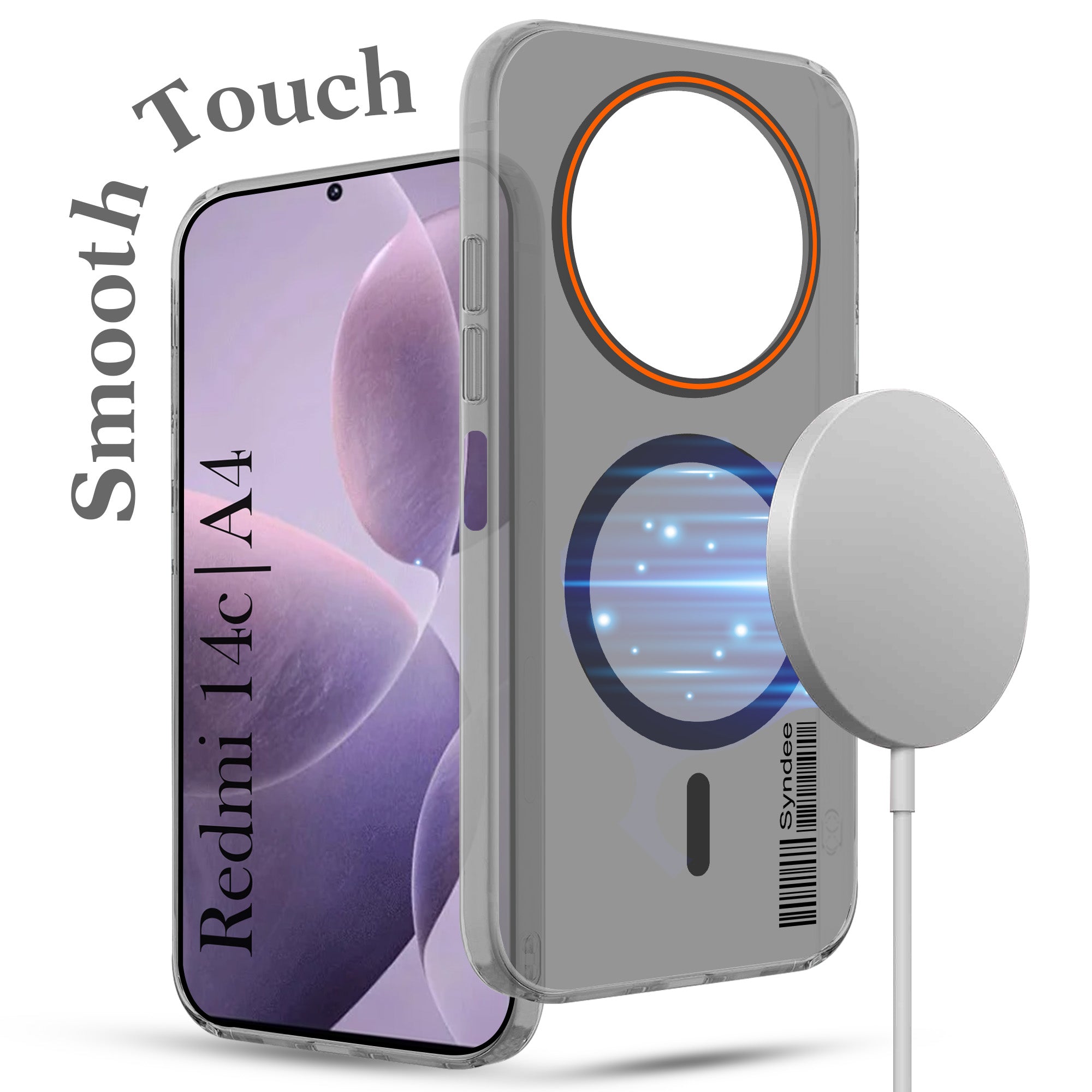 For Redmi A4 5G | Xiaomi Redmi 14C Back Cover Case (Soft Touch | Camera Bump Protection | MagSafe Compatible | Matte Finish)