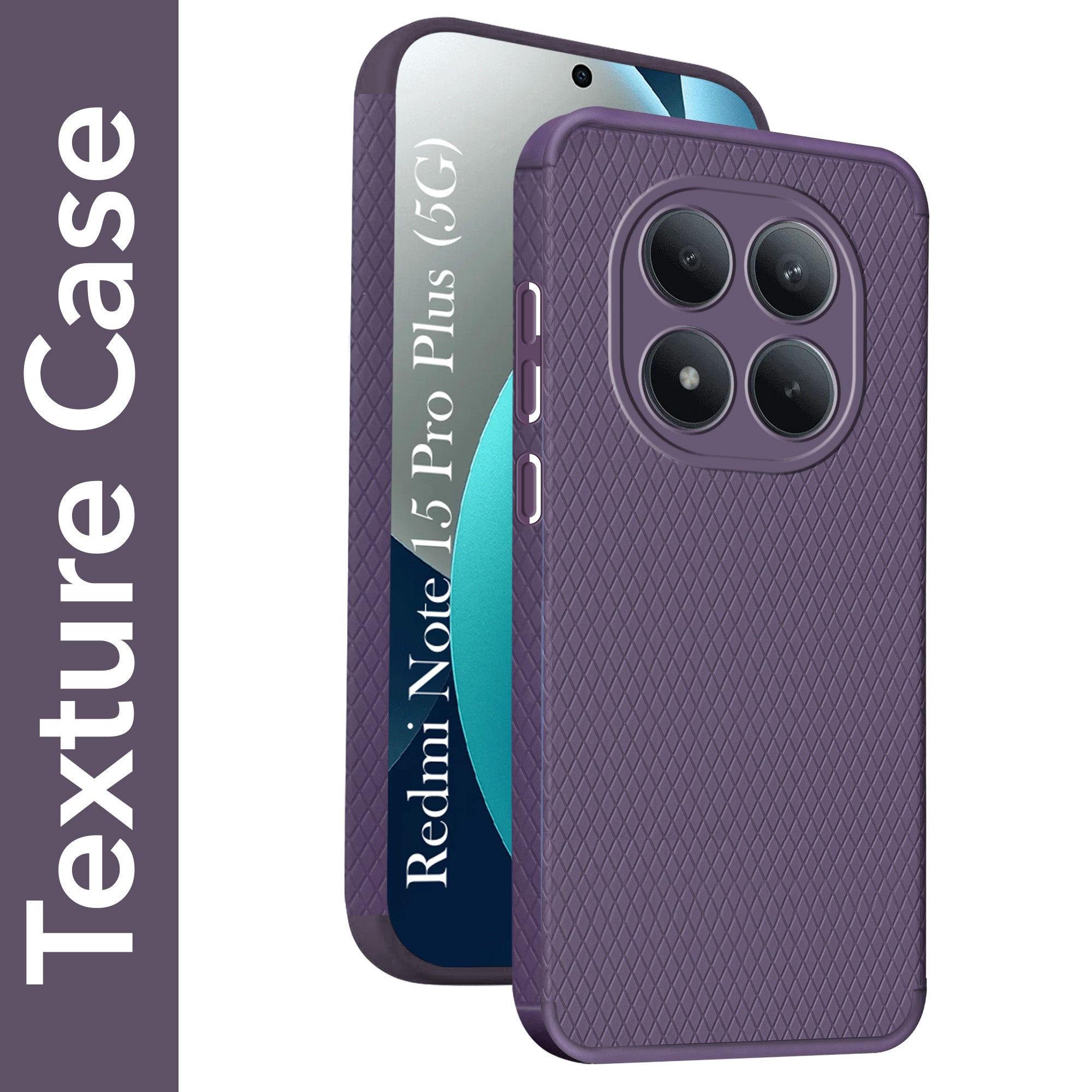 For Xiaomi Redmi Note 15 Pro Plus 5G Back Cover Case Liquid Silicone (Camera Protection | Side Grip Texture | Soft and Flexible)