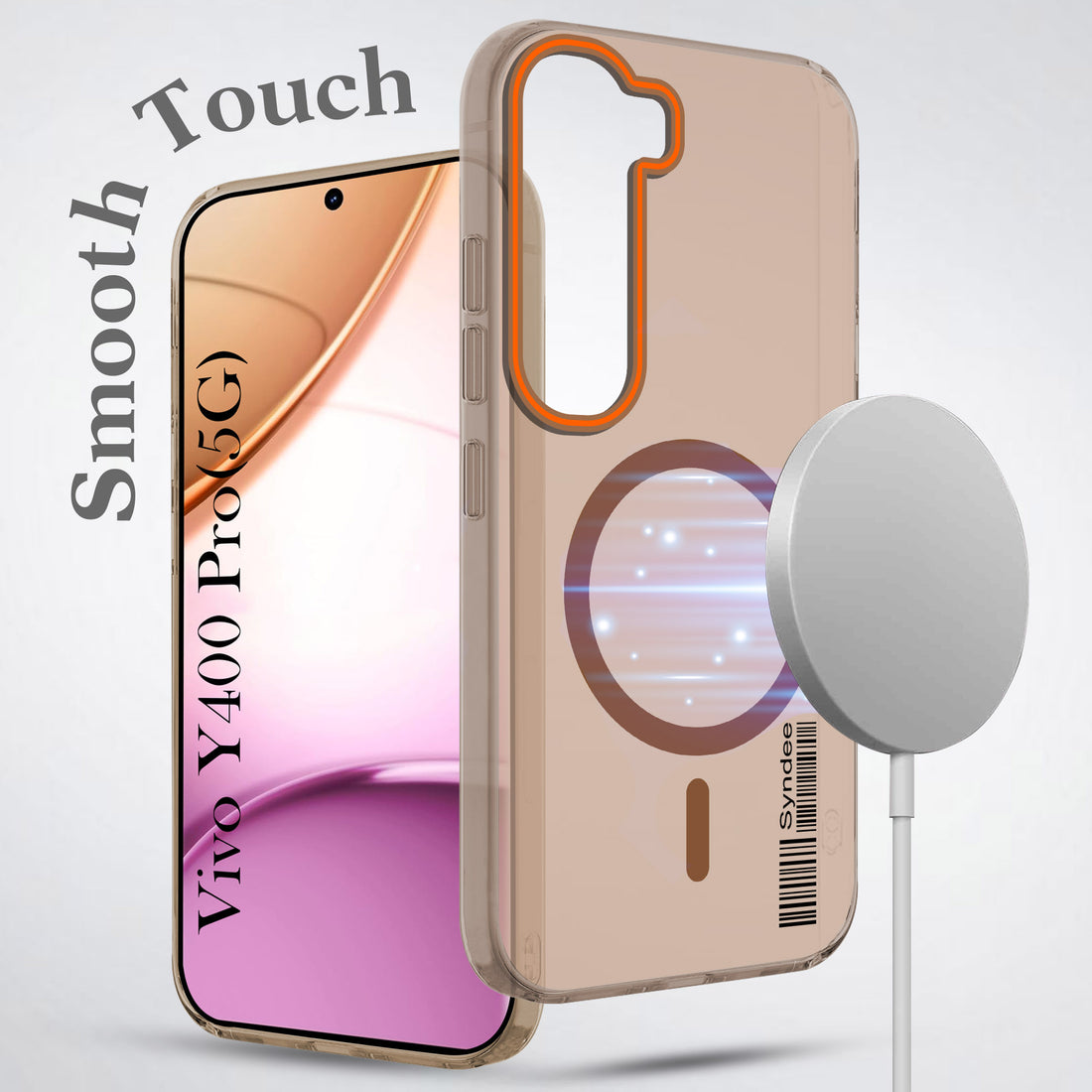 For Vivo Y400 Pro Back Cover Case (Soft Touch | Camera Bump Protection | MagSafe Compatible | Matte Finish)