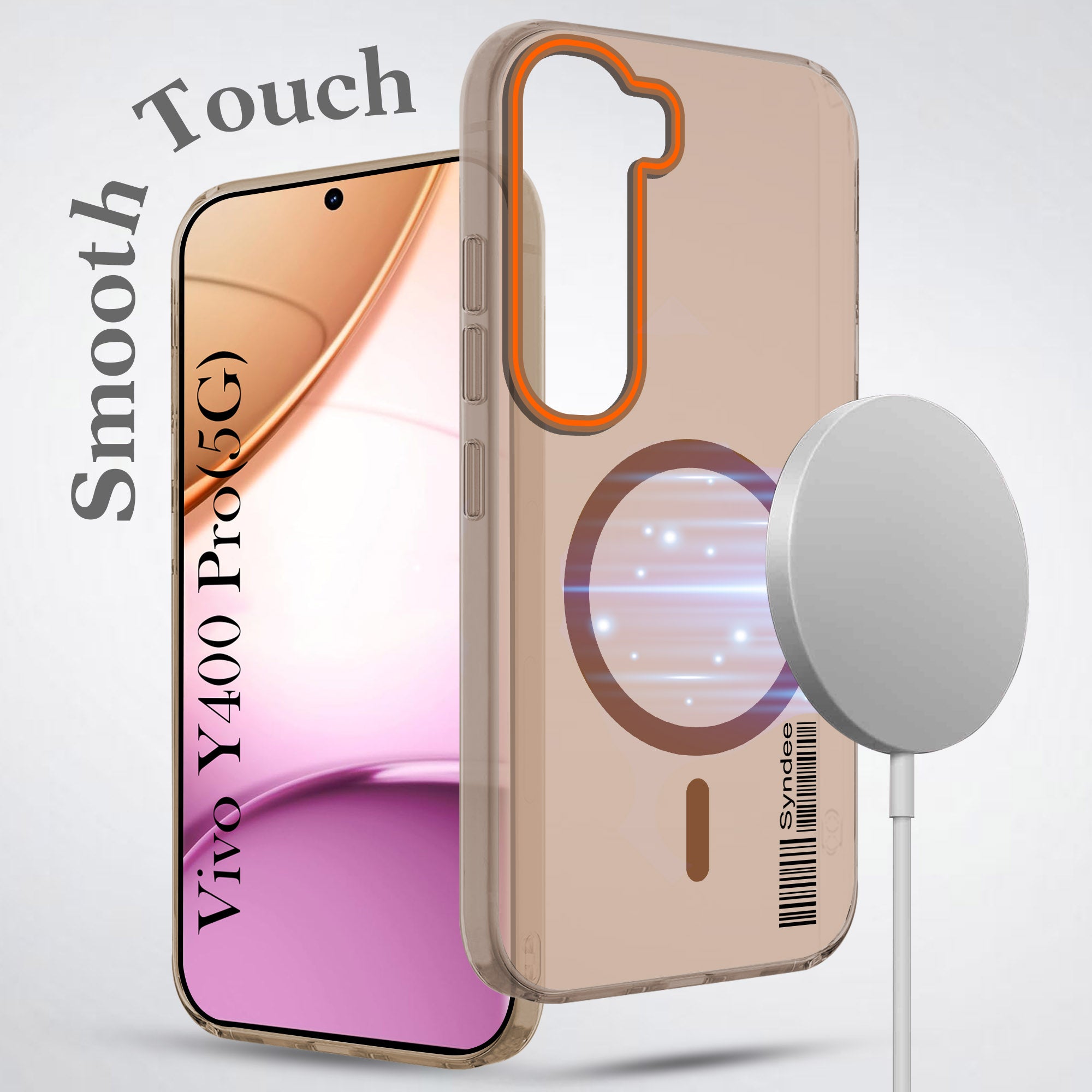 For Vivo Y400 Pro Back Cover Case (Soft Touch | Camera Bump Protection | MagSafe Compatible | Matte Finish)