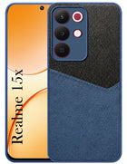 For Realme 15X Back Cover Case (Dual PU Leather Stitch | Professional Minimalist | Soft and Flexible)