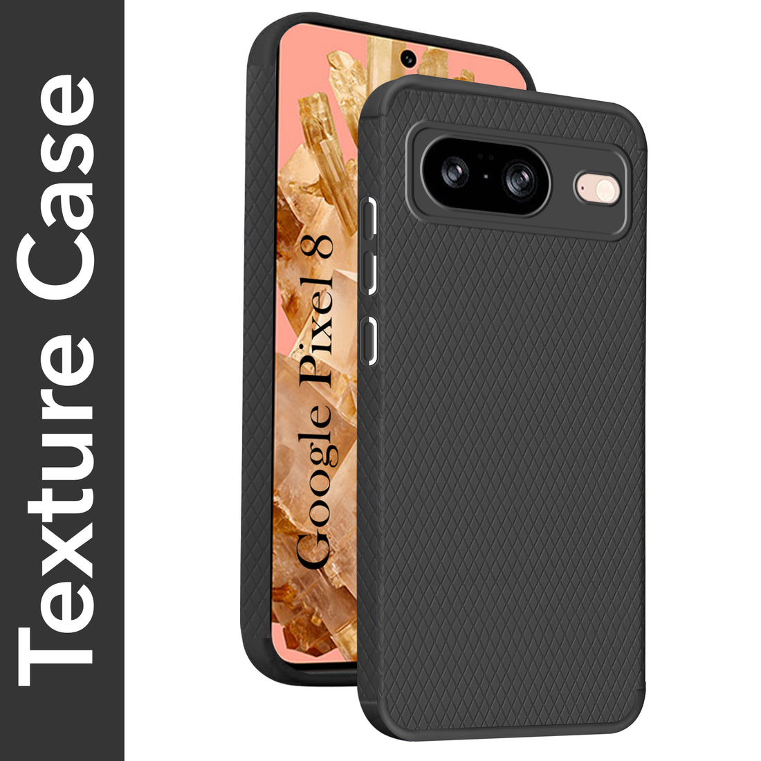 For Google Pixel 8 Back Cover Case (Liquid Silicone | Side Grip | Camera Protection)