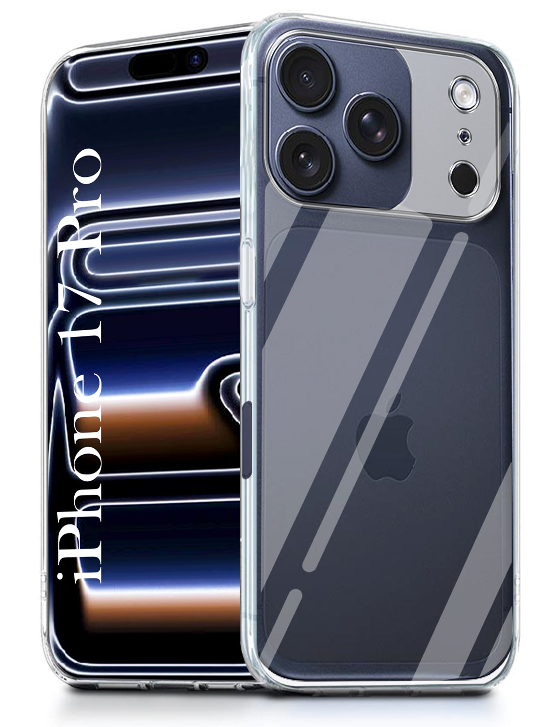 For Apple iPhone 17 Pro  Back Cover Case (Clear Shockproof Case with Camera Protection | Soft and Flexible | Transparent)