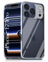 For Apple iPhone 17 Pro  Back Cover Case (Clear Shockproof Case with Camera Protection | Soft and Flexible | Transparent)