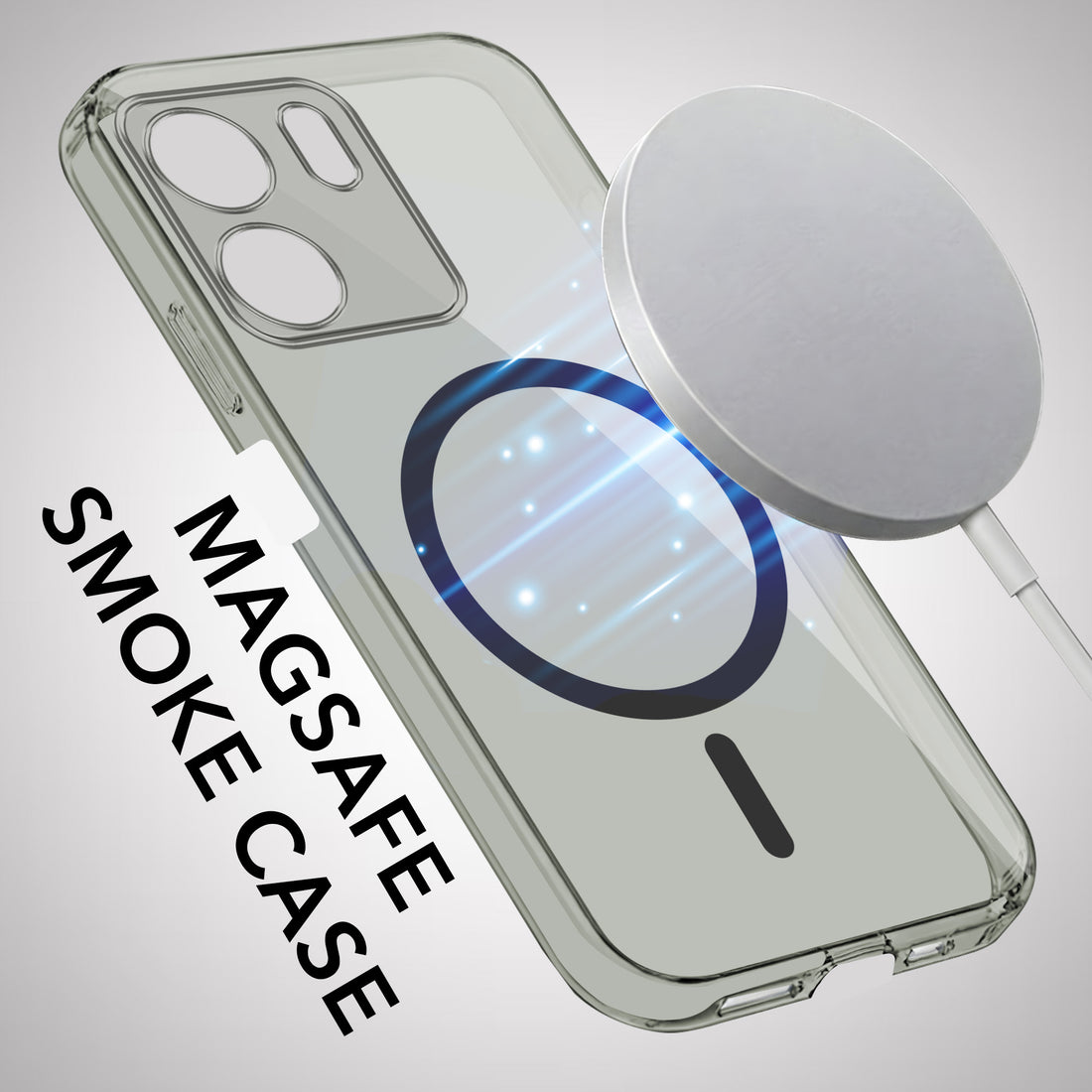 For Oppo A5X Back Cover Case Lifetime Anti-Yellow MagSafe Compatible Clear (Sleek Hard Crystal | Shockproof and Camera Protection)