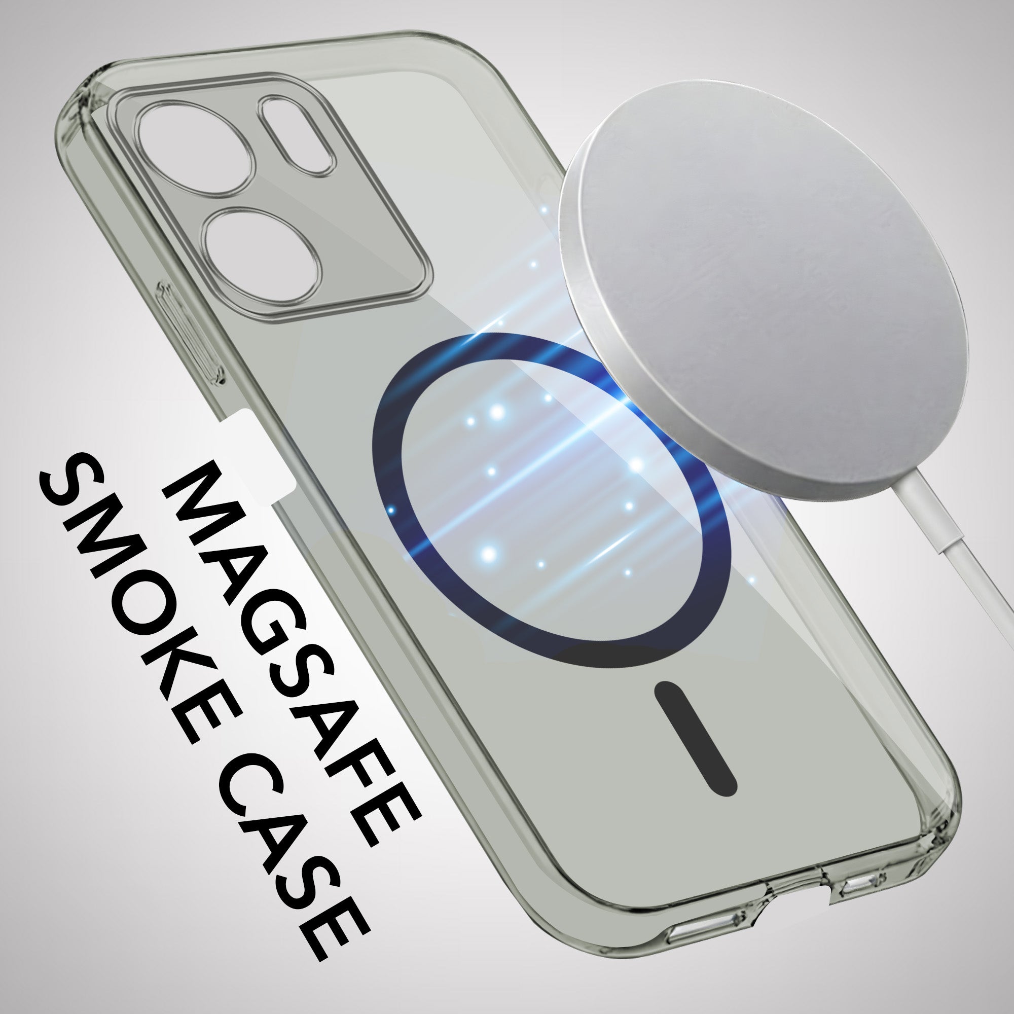 For Oppo A5X Back Cover Case Lifetime Anti-Yellow MagSafe Compatible Clear (Sleek Hard Crystal | Shockproof and Camera Protection)
