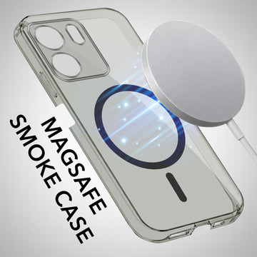For Oppo A5X Back Cover Case Lifetime Anti-Yellow MagSafe Compatible Clear (Sleek Hard Crystal | Shockproof and Camera Protection)