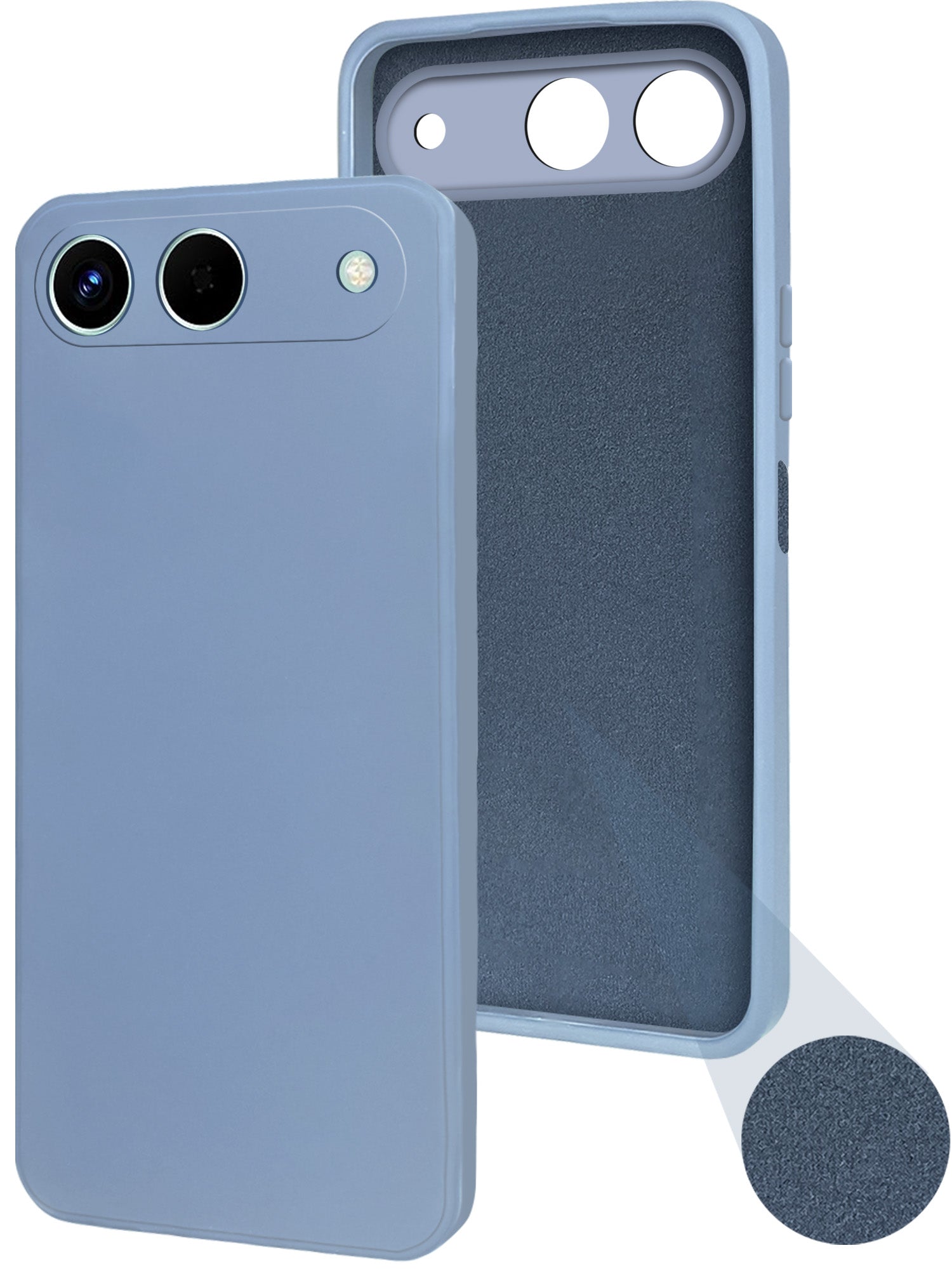 For Tecno Spark Go 5G Back Cover Case (Matte Finish Silicone with Inside Fiber cloth)