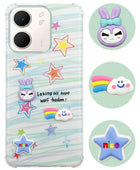 For Oppo A5X Back Cover Case (3D Cute Cartoons | Hard Back Side Soft | Matte Premium Finish | HD Printing)