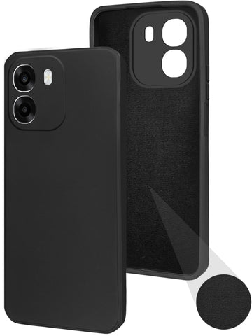 For Oppo A6 5G | Oppo K14 5G Back Cover Case (Matte Finish Silicone with Inside Fiber cloth)