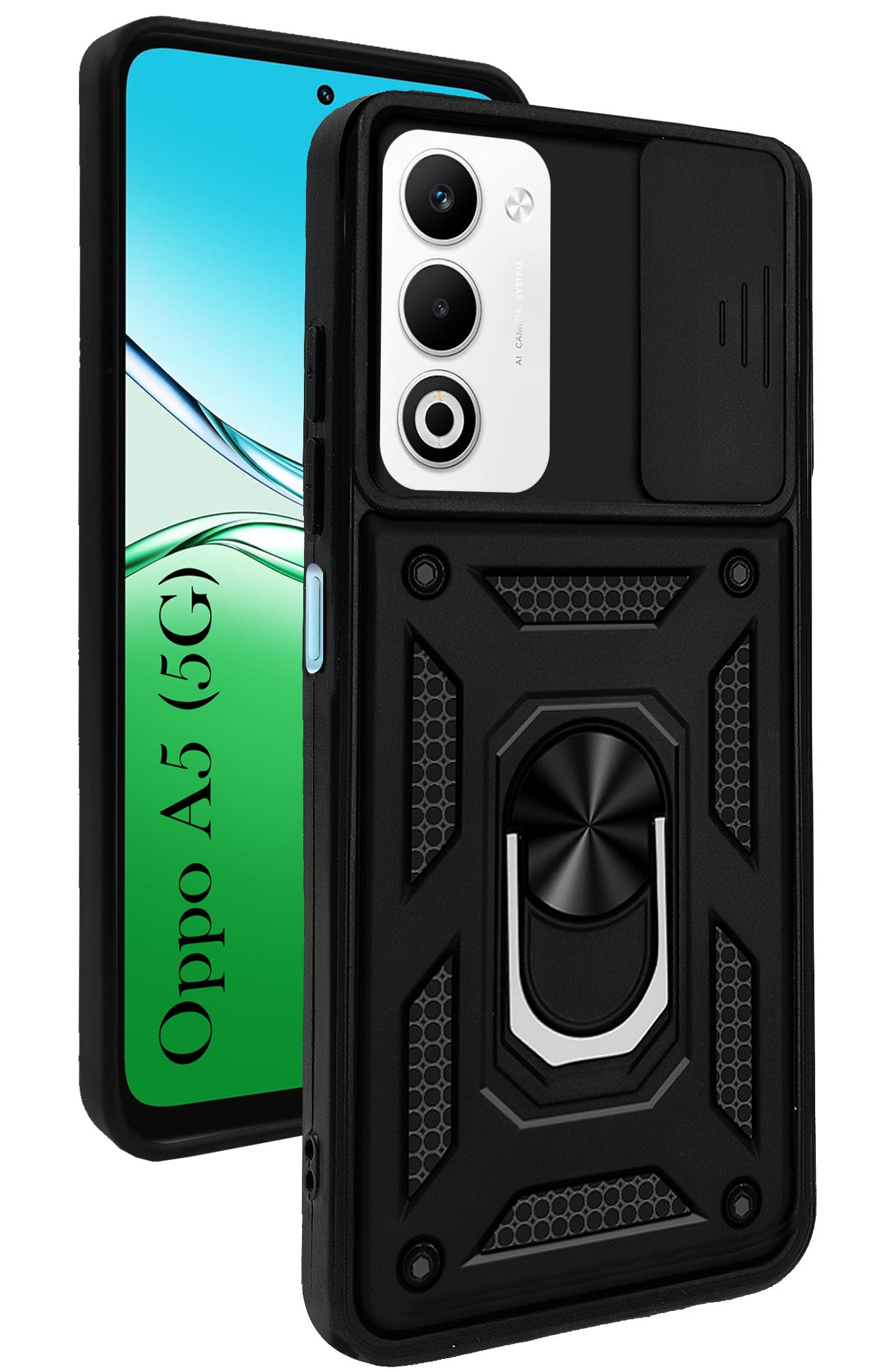 For Oppo A5 5G Back Cover Case (Hybrid Dual Armor Polycarbonate)