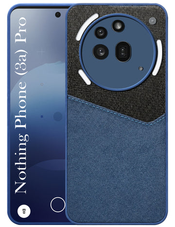 For Nothing Phone 3A Pro 5G Back Cover Case  (Dual PU Leather Stitch | Professional Minimalist | Soft and Flexible)