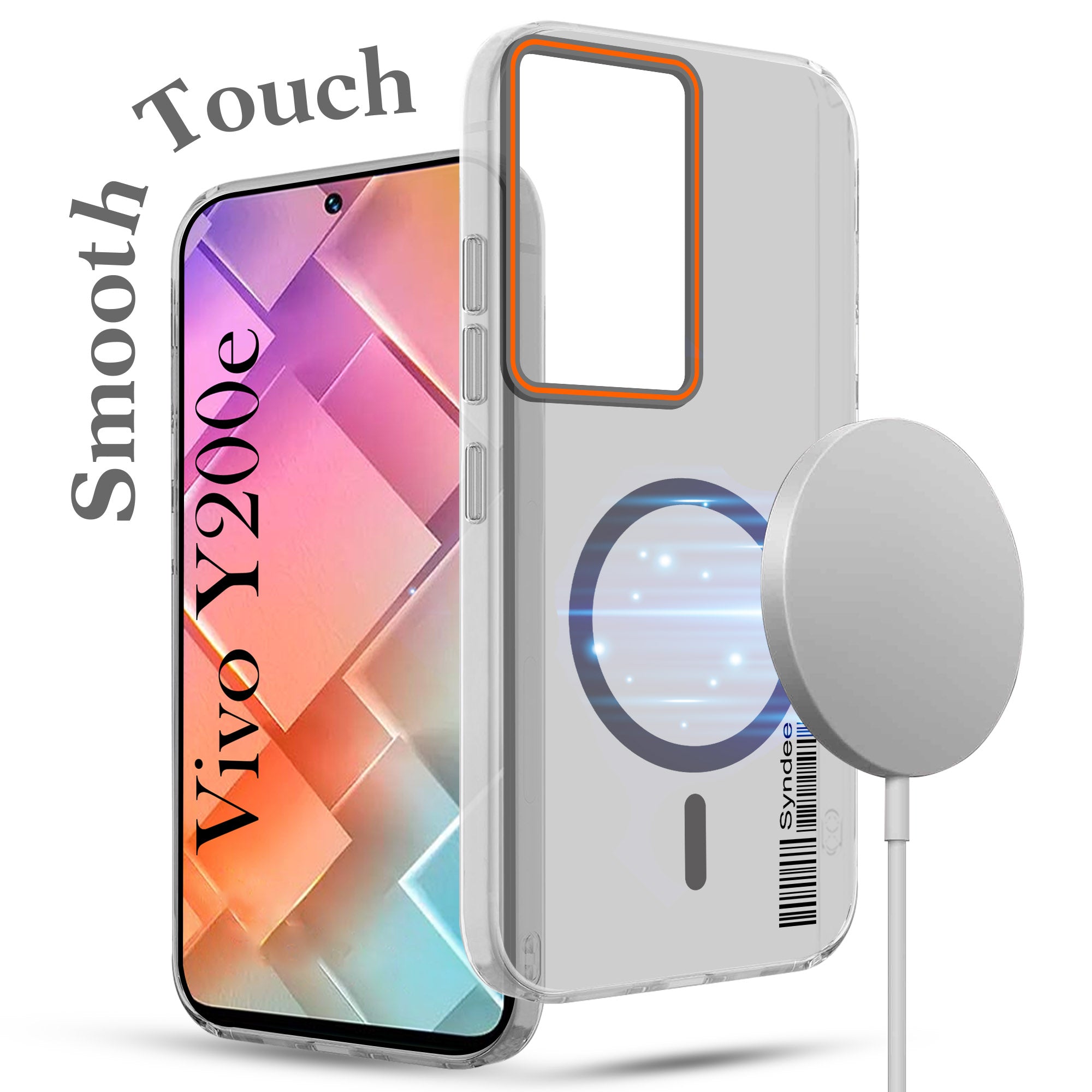 For Vivo Y200e Back Cover Case (Soft Touch | Camera Bump Protection | MagSafe Compatible | Matte Finish)