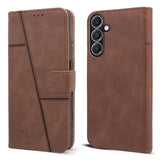 For Samsung Galaxy A16 5G Flip Cover Case ( Stitched Leather with Magnetic Closure)