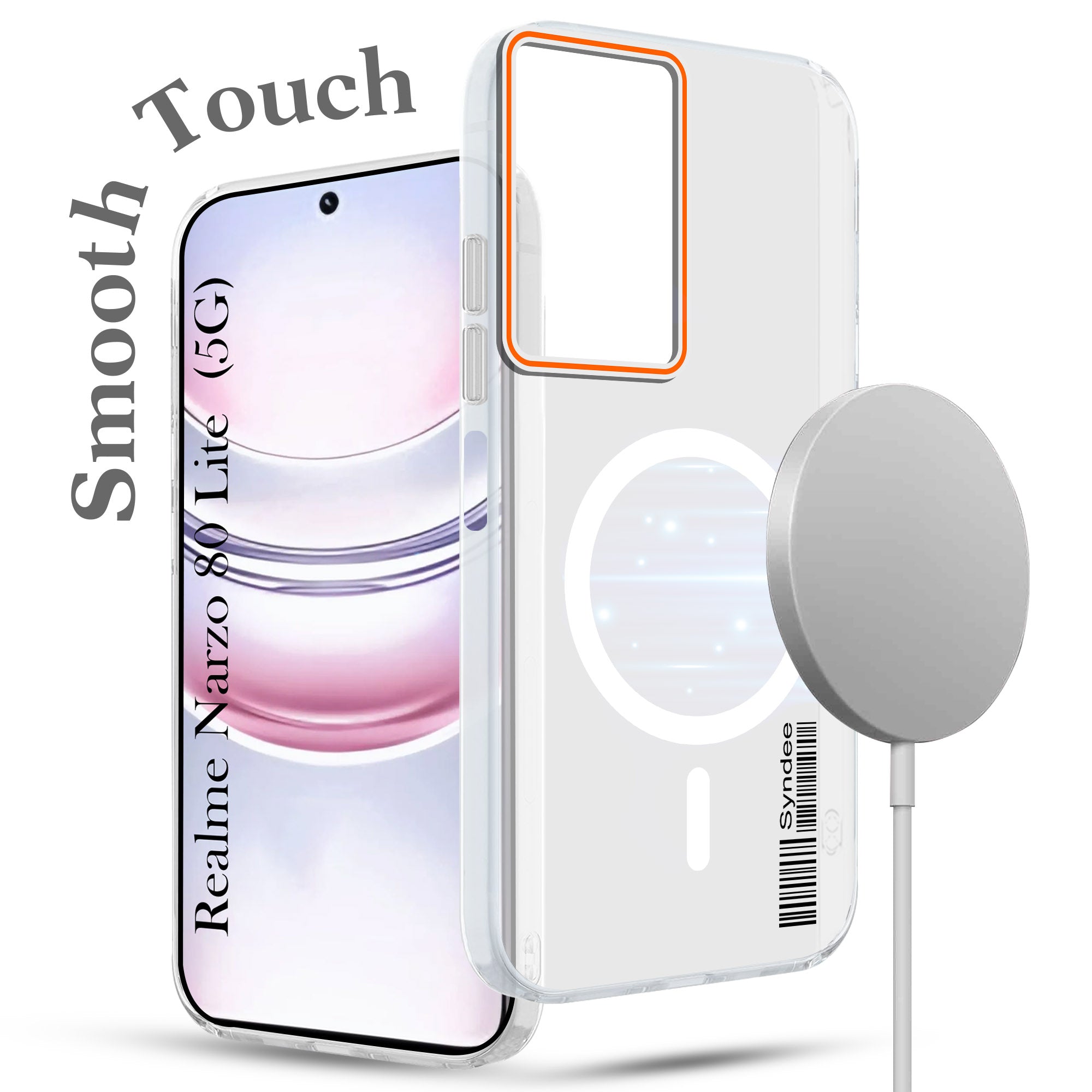 For Realme Narzo 80 Lite 5G Back Cover Case (Soft Touch | Camera Bump Protection | MagSafe Compatible | Matte Finish)