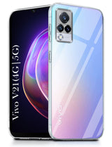 For Vivo V21 | Vivo V21 5G Back Cover ( Silicone Clear Shockproof Case with Camera Protection | Soft and Flexible | Transparent)
