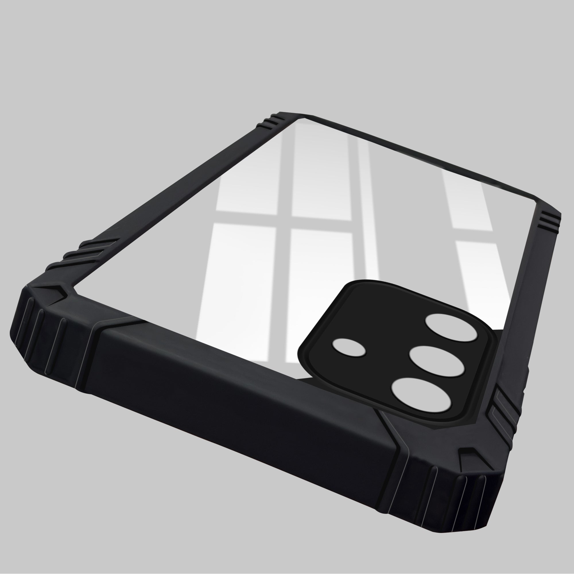 For Samsung Galaxy M56 | Samsung Galaxy F56 Back Cover Case (Ultimate Shockproof Bumpers | Anti Yellow | Rugged Armor | Hybrid PC | Black )