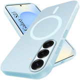 For Samsung Galaxy S25 Back Cover Case (Frosted Matte Feel | MagSafe Compatible Wireless Charging | Polycarbonate Material)