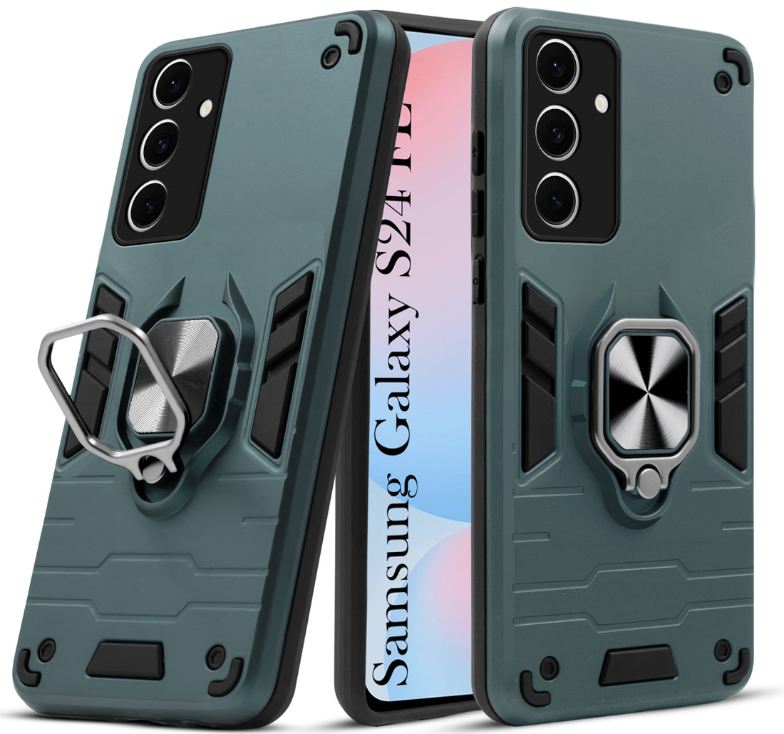 For Samsung Galaxy S24 FE Back Cover Case (Shockproof Polycarbonate Dual Layer Hybrid Armor)