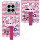 For Realme Narzo N65 5G Back Cover Case (3D Cute Heart Strap Holder | Camera Protection | Designer Girls Print)