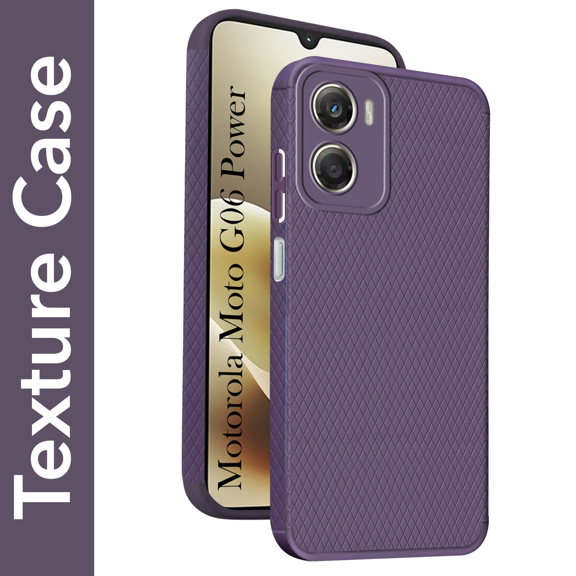 For Motorola Moto G06 Power Back Cover Case Liquid Silicone (Camera Protection | Side Grip Texture | Soft and Flexible)