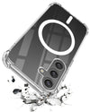 For Samsung Galaxy S24 Back Cover Shockproof Crystal-Clear (Magsafe Wireless Support | Drop & Camera Protection | Hard Polycarbonate)