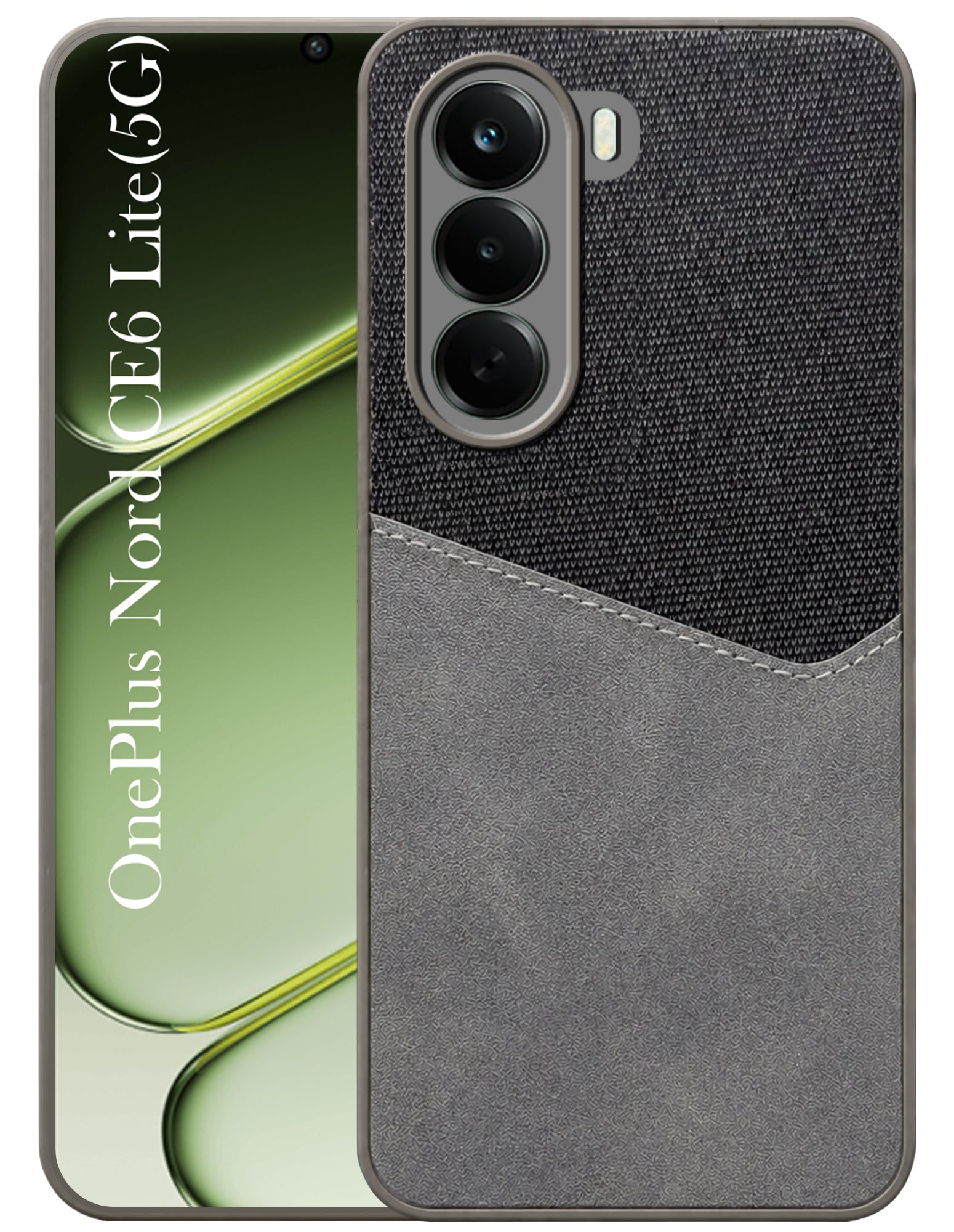 For OnePlus Nord CE 6 Lite Back Cover Case (Dual PU Leather Stitch | Professional Minimalist | Soft and Flexible)