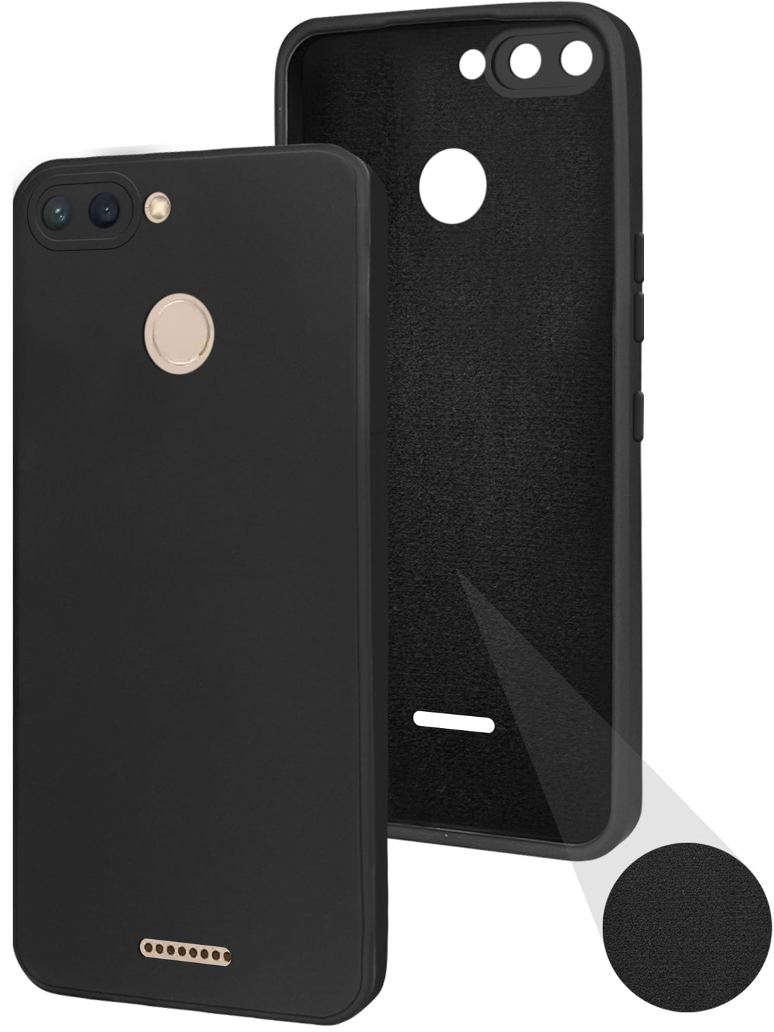 For Redmi 6 Back Cover ( Silicone Clear Shockproof Case with Camera Protection | Soft and Flexible | Transparent)