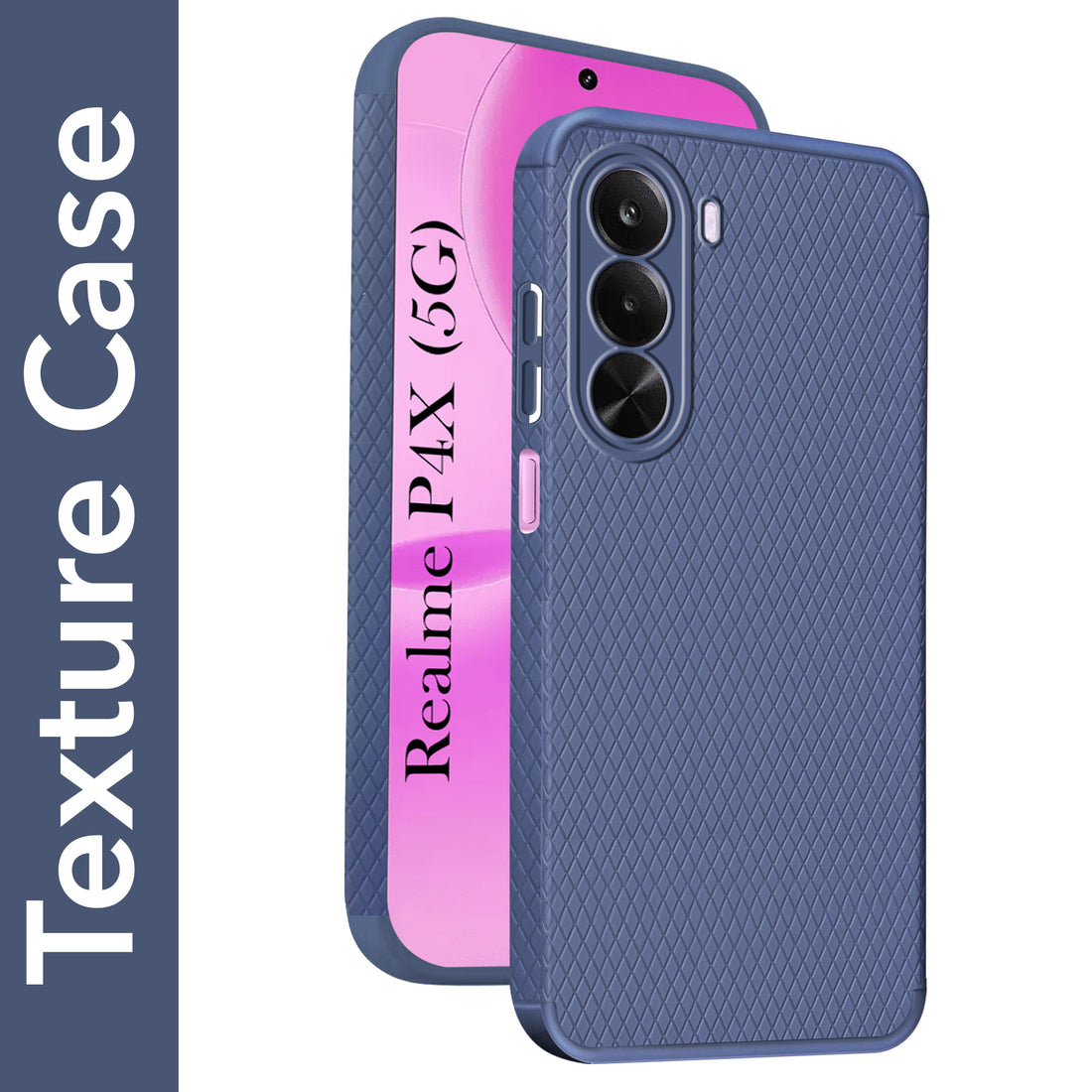 For Realme P4x Back Cover Case Liquid Silicone (Camera Protection | Side Grip Texture | Soft and Flexible)