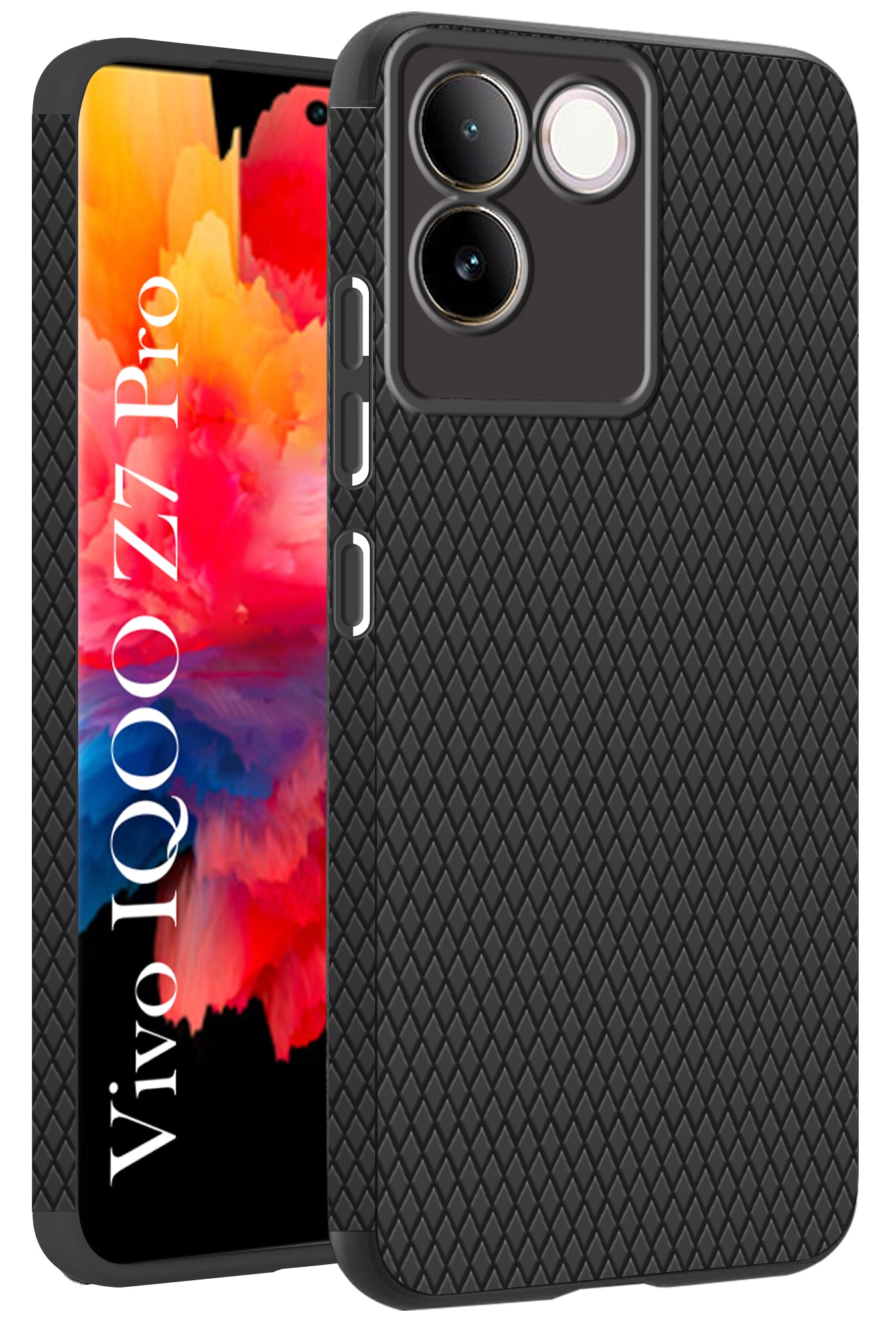 For Vivo iQOO Z7 Pro Back Cover Case (Liquid Silicone | Side Grip | Camera Protection)