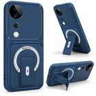 For Vivo T3 Ultra Back Case Cover Metallic (Hybrid Armor Kickstand | MagSafe Compatible | Camera Protection Shockproof)