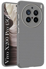 For Vivo X200 Pro 5G  Back Cover Case (Liquid Silicone | Side Grip | Camera Protection)
